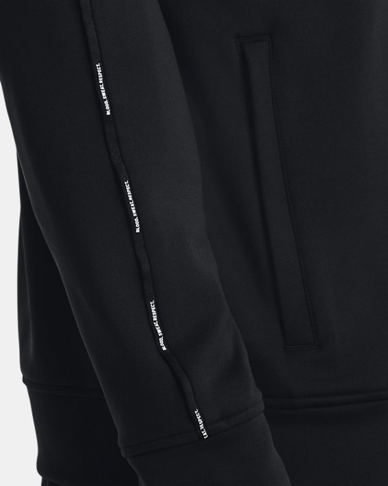 เสื้อแจ็คเก็ตวอร์ม Project Rock Knit สำหรับผู้ชาย, Black, pdpMainDesktop image number 3